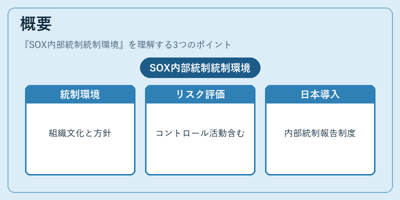 概要（SOX内部統制統制環境）の図解