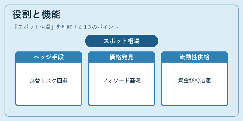 役割と機能（スポット相場）の図解