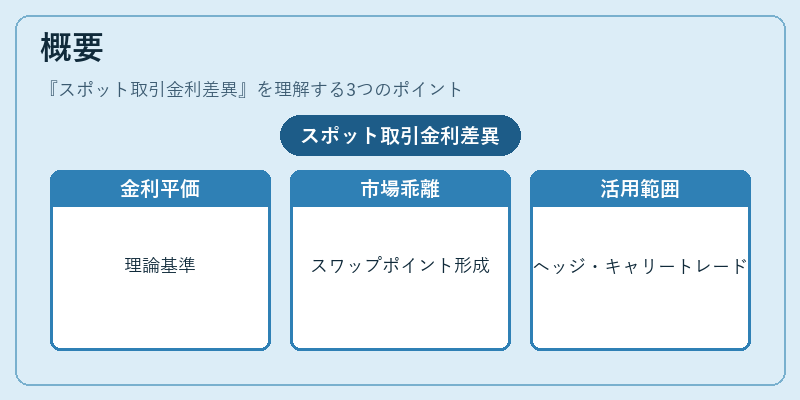 概要(スポット取引金利差異)の図解