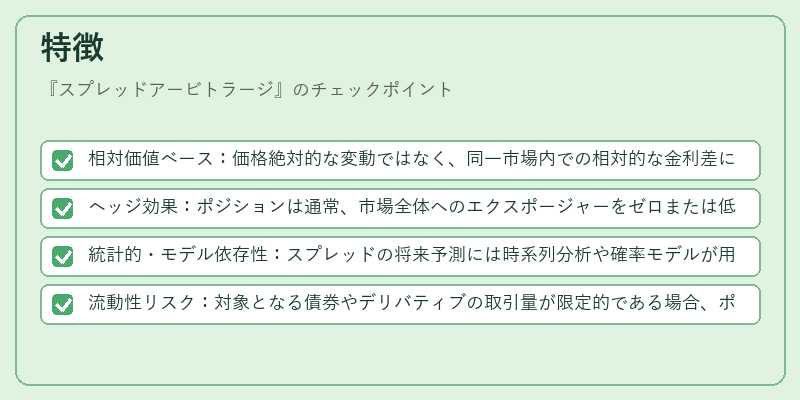 特徴（スプレッドアービトラージ）の図解