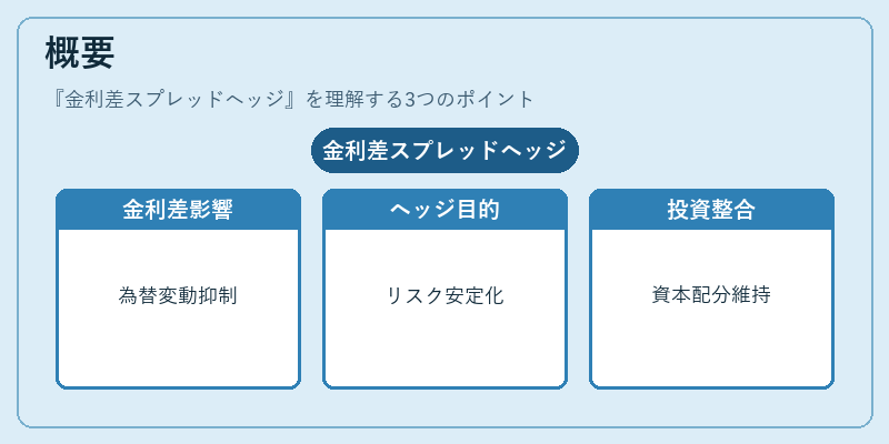 概要（金利差スプレッドヘッジ）の図解