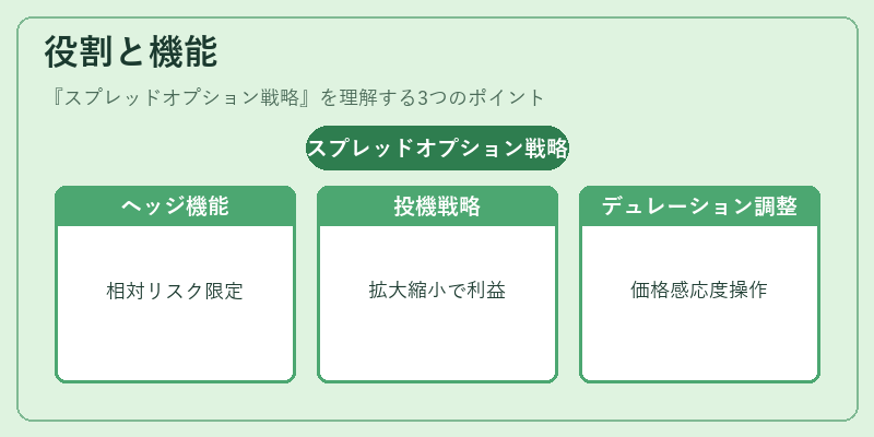 役割と機能（スプレッドオプション戦略）の図解