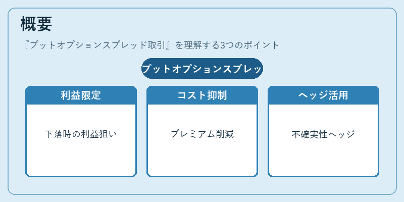 概要(プットオプションスプレッド取引)の図解