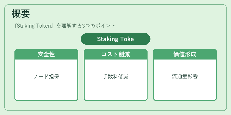 概要（Staking Token）の図解