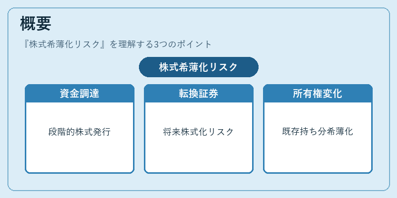 概要（株式希薄化リスク）の図解