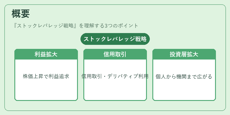 概要(ストックレバレッジ戦略)の図解