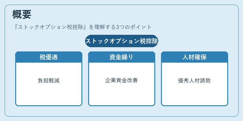 概要(ストックオプション税控除)の図解