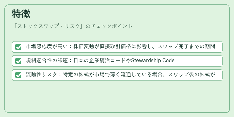 特徴（ストックスワップ・リスク）の図解