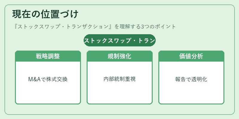 現在の位置づけ（ストックスワップ・トランザクション）の図解
