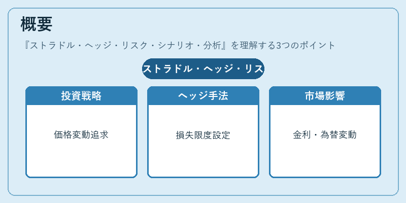 概要（ストラドル・ヘッジ・リスク・シナリオ・分析）の図解