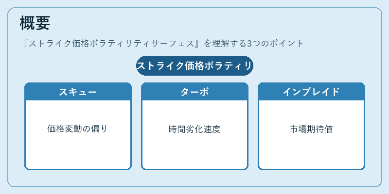 概要（ストライク価格ボラティリティサーフェス）の図解