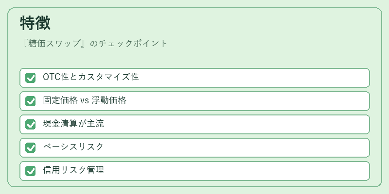 特徴（糖価スワップ）の図解