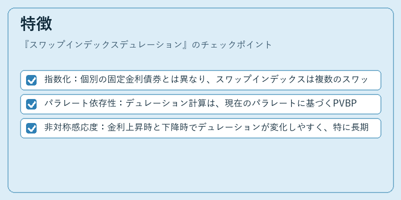 特徴（スワップインデックスデュレーション）の図解