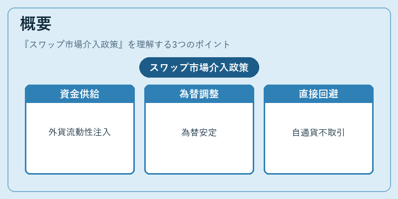 概要（スワップ市場介入政策）の図解