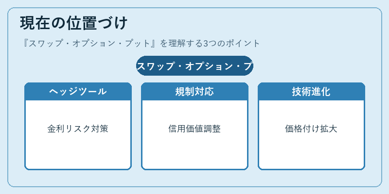現在の位置づけ（スワップ・オプション・プット）の図解