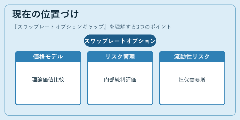 現在の位置づけ（スワップレートオプションギャップ）の図解