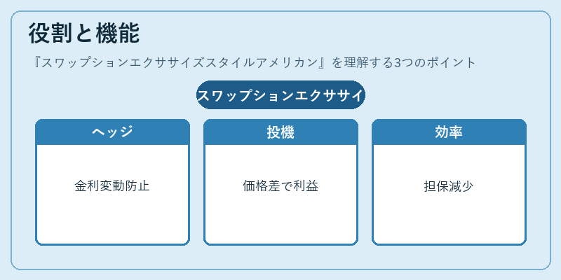 役割と機能(スワップションエクササイズスタイルアメリカン)の図解