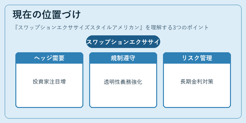 現在の位置づけ(スワップションエクササイズスタイルアメリカン)の図解