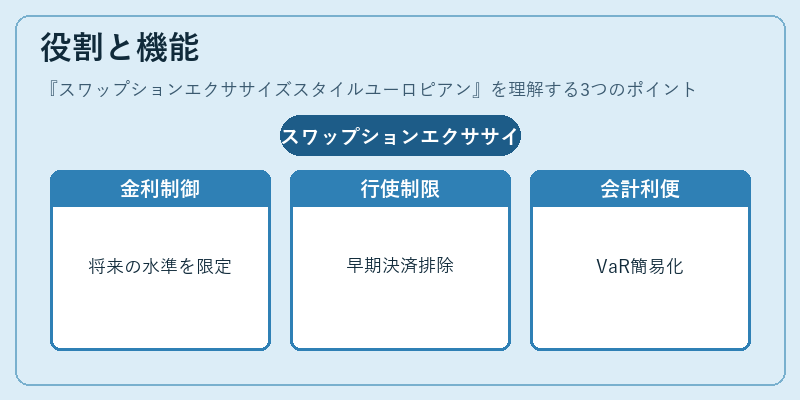 役割と機能（スワップションエクササイズスタイルユーロピアン）の図解