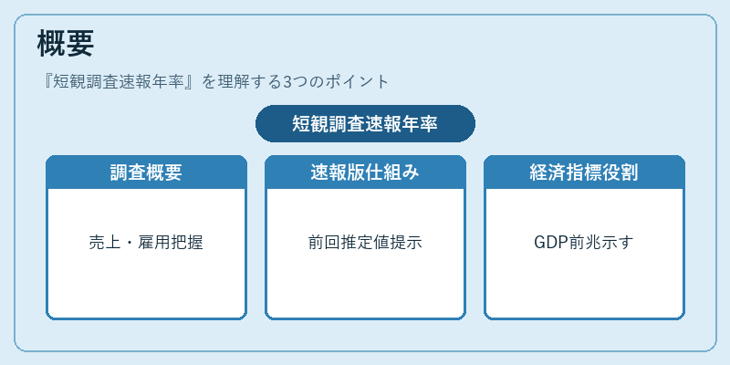 概要（短観調査速報年率）の図解