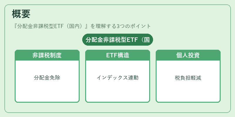 概要（分配金非課税型ETF（国内））の図解