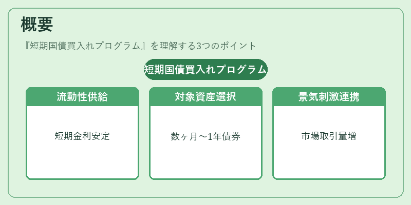 概要（短期国債買入れプログラム）の図解
