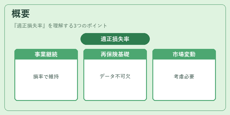 概要（適正損失率）の図解