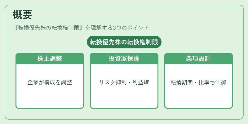概要（転換優先株の転換権制限）の図解