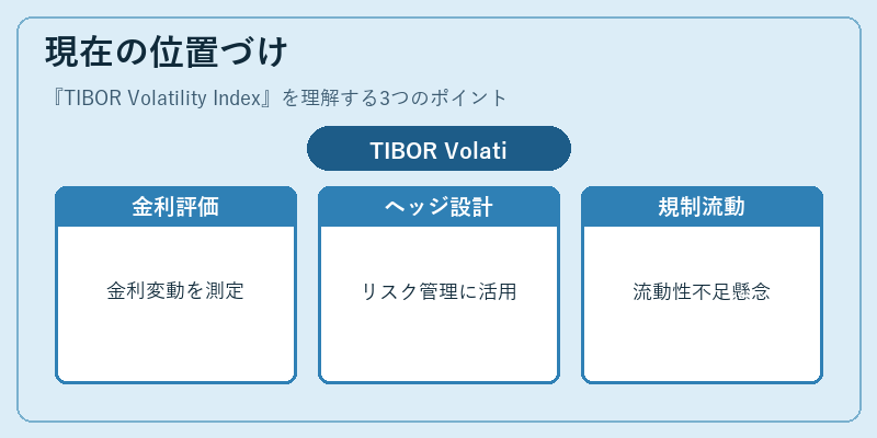 現在の位置づけ（TIBOR Volatility Index）の図解