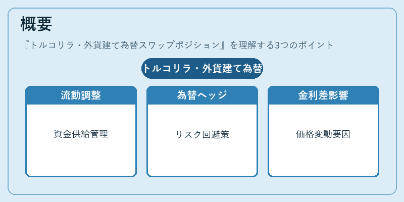 概要（トルコリラ・外貨建て為替スワップポジション）の図解