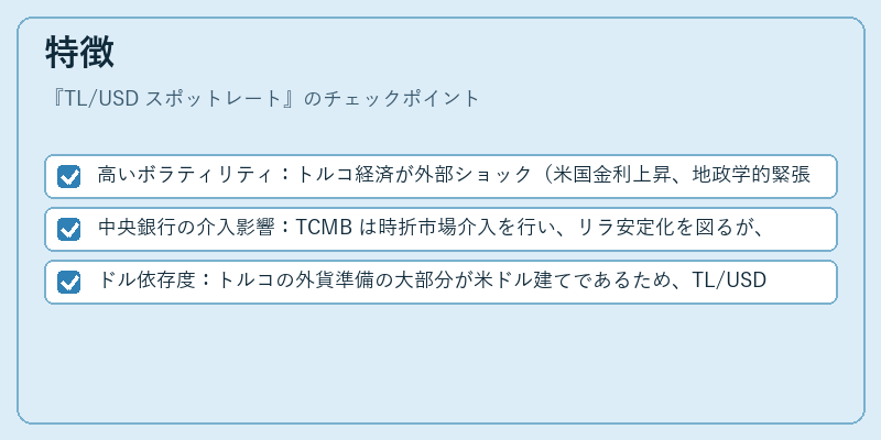 特徴（TL/USD スポットレート）の図解