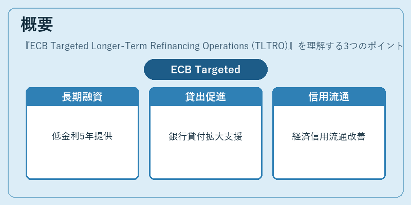 概要（ECB Targeted Longer‑Term Refinancing Operations (TLTRO)）の図解