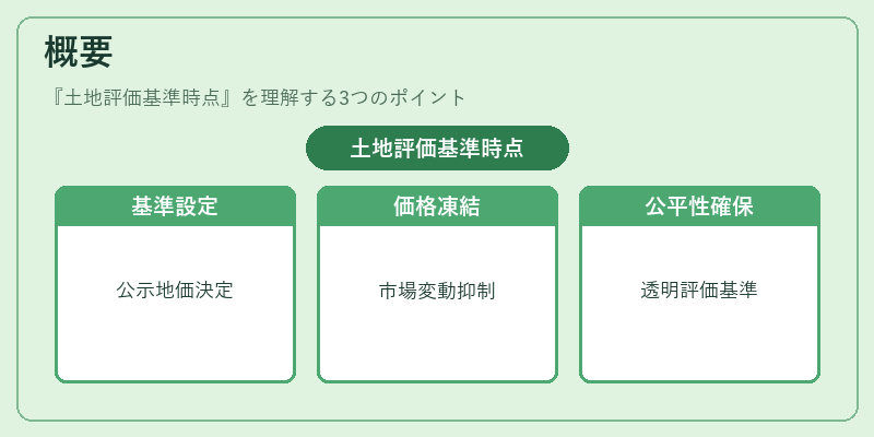 概要（土地評価基準時点）の図解