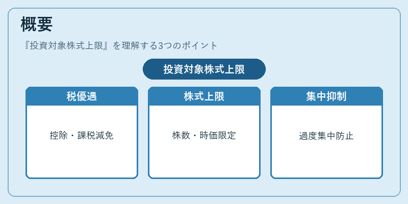 概要(投資対象株式上限)の図解