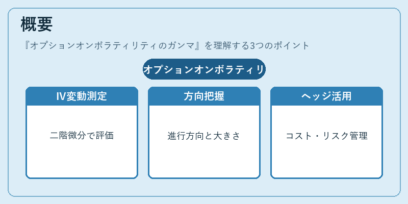 概要（オプションオンボラティリティのガンマ）の図解