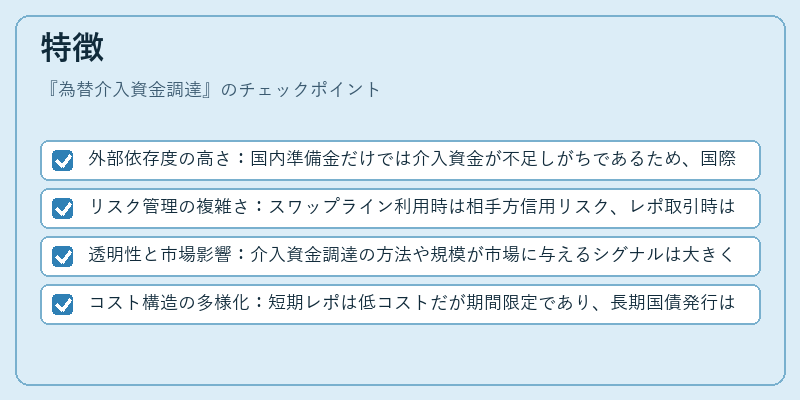 特徴（為替介入資金調達）の図解