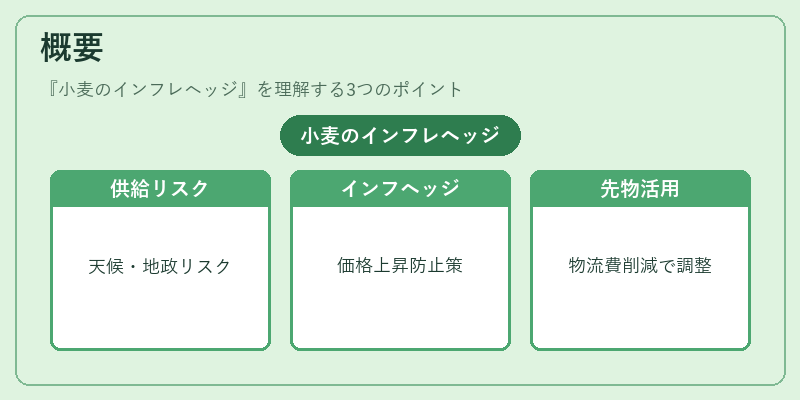 概要（小麦のインフレヘッジ）の図解