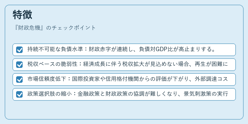 特徴（財政危機）の図解