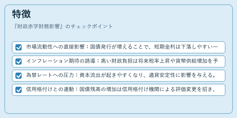 特徴（財政赤字財務影響）の図解
