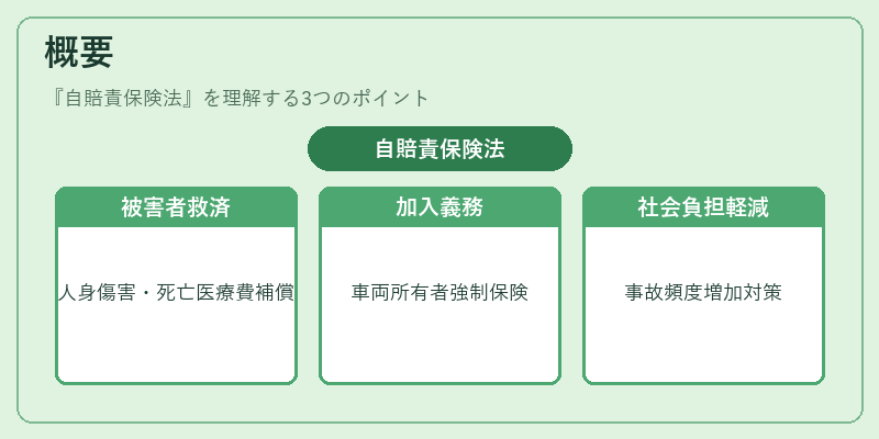 概要(自賠責保険法)の図解